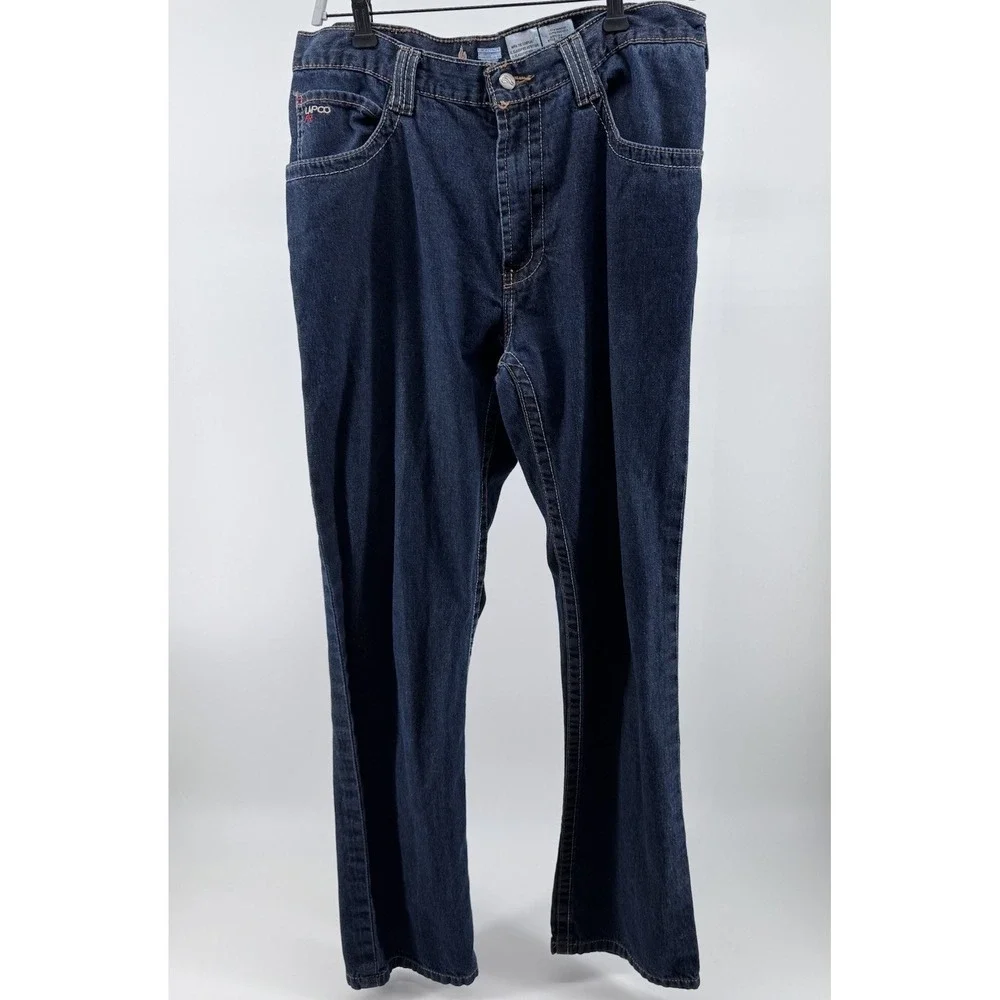 LAPCO FR Flame Resistant Jeans 34X34 Bootcut Denim NFPA 2112 CAT 2 ATPV 15.2